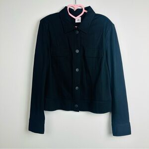 CAbi Black Varsity Jacket Tailored Fit Size Large